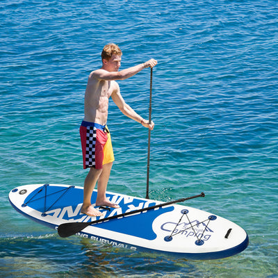 10'10" x 32" x 6" Inflatable Paddle Boards Stand Up for Outdoor in Summer, Paddle Boards Clearance, Inflatable SUP Stand Up Paddle Board, Complete KIT: Board, Fin, Pump, Paddle, Carry Bag, S10204