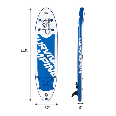 12' x 32" x 6" Inflatable Paddle Boards Stand Up for Outdoor in Summer, Paddle Boards Clearance, Inflatable SUP Stand Up Paddle Board, Complete KIT: Board, Fin, Pump, Paddle, Carry Bag, S10202