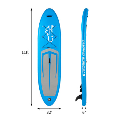 12' x 32" x 6" Inflatable Paddle Boards Stand Up for Outdoor in Summer, Paddle Boards Clearance, Inflatable SUP Stand Up Paddle Board, Complete KIT: Board, Fin, Pump, Paddle, Carry Bag, S10202