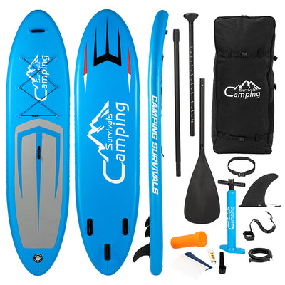 12' x 32" x 6" Inflatable Paddle Boards Stand Up for Outdoor in Summer, Paddle Boards Clearance, Inflatable SUP Stand Up Paddle Board, Complete KIT: Board, Fin, Pump, Paddle, Carry Bag, S10202