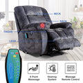 Segmart Power Lift Recliner, Heavy Duty 330lbs Velvet Sofa Chair for Elderly, Ergonomic Lounge Single Sofa with 4 Positions Lift, Plush Arms and Remote Control, Storage Pockets, Grey, SS1817