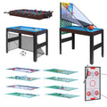 Segmart 16-in-1 Multi Combo Game Tables, Kids Compact Combination Game Tables w/Foosball, Air Hockey, Pool Table, Ping Pong, Basketball, Bow and Arrow Set for Home, Game Room, Family