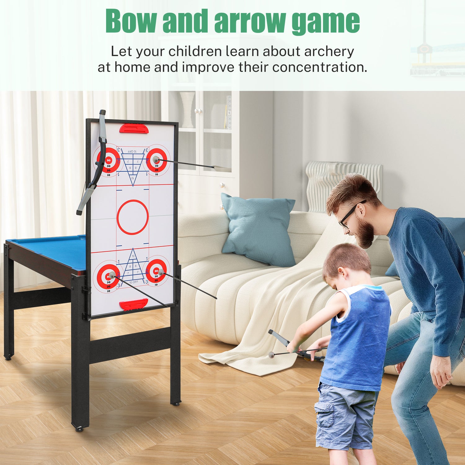 Segmart 16-in-1 Multi Combo Game Tables, Kids Compact Combination Game ...