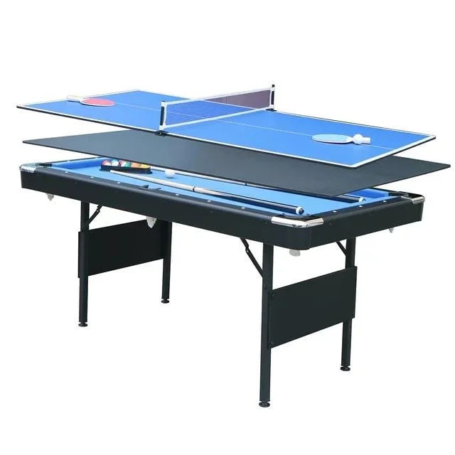 SEGMART 5.5 Ft 3 In 1 Pool & Table, Tennis Multigame Table, Multifunct