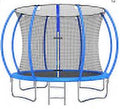 SEGMART Trampoline 10FT Trampoline with Enclosure - Recreational Trampolines with Ladder and AntiRust Coating, ASTM Approval Outdoor Trampoline for Kids