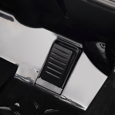 Ride On Kids Truck Car, Segmart 12 Volt Electric 4 Tries Vehicle with Remote Control, 2 Speeds, 2 LED Headlights, Brakes and Gas Pedal, AUX, Black, SS2610