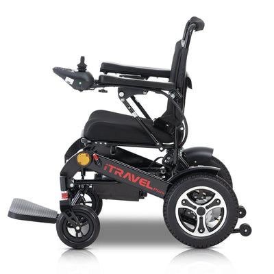 Segmart Folding Electric Wheelchair for Handicapped & Seniors, Intelligent Lightweight Portable Power Medical Wheelchair Enjoy up to 15 Miles, Black