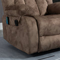 Power Lift Recliner Chair for Elderly, Heavy Duty and Safety Motion Reclining Mechanism Recliner Chair with Remote Control, Plush Fabric Sofa Living Room Chair with Overstuffed Design, Brown, SS239
