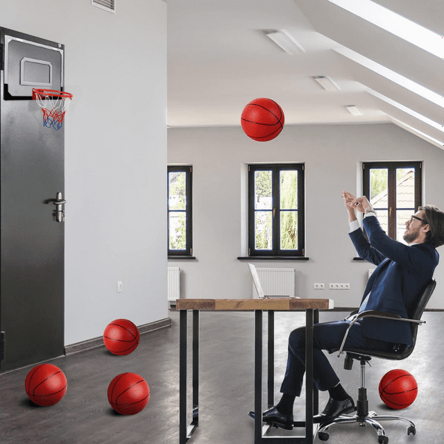 Over Door Basketball Hoop, Indoor Basketball Hoop for Kids and Adults, Bedroom Basketball Hoop Office Mini Hoop
