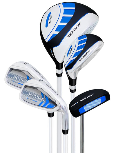 Segmart Golf Junior Golf Clubs Set, Kids Right-Hand Golf Club Sets for 9-12, Outdoor Complete Golf Club Sets with Stand & Bag, Blue