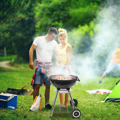 Segmart 18" Portable Charcoal Grill with Convenient Storage