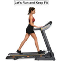 Clearance! Treadmills Exercise Equipment for Home, Smart Digital Folding Treadmill w/MP3 Audio Auxiliary Port, 14.8 KM/h Max Speed, 12 Preset Program, Electric Exercise Fitness Machine, 240lbs, S5649