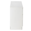 Segmart White Wood Chest Cabinet, 26" x 13" x 22" Durable MDF Wood Chest Cabinet with Metal Handles, Simple Bedroom Furniture Chest of Drawers for Closet to Storing Clothes, Cosmetic, S7933