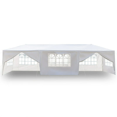 Patio Canopy Tent for Outside, 10' x 30' Outdoor Party Wedding Canopy with 8 Sidewalls, BBQ Shelter Canopy for Catering Garden Beach Camping, L1326