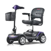 Compact Mobility Scooters for Senior, SEGMART Heavy Duty Electric Scooters with 300W Motor, Motorized Scooter with Detachable Basket, Outdoor Scooter With Anti-Tip wheel, Purple, SS190