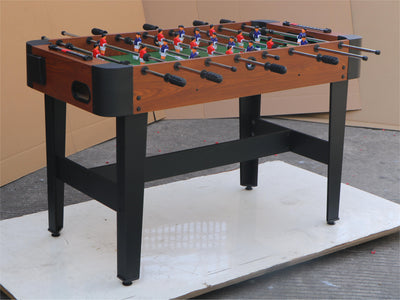Segmart 48'' Competition Foosball Table for Kids, Wood Soccer Table with 4 Balls and 2 Cup Holders, Soccer Game Football Arcade with Heavy-Duty Legs for Indoor, Brown