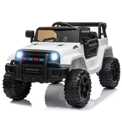 Kids Electric Ride on Car, Newest 12V Battery Powered Ride-on Toys w/ Parental Remote Control, LED Lights, 2 Openable Doors, Spring Suspension, MP3 Player, Electric Car for Kids for 3-5 Year