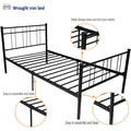 SEGMART Full-Size Metal Bed Frame with Headboard and Footboard, Mattress Foundation w/10 Legs, Noise-Free/ No Box Spring Needed, Easy assembly, 440lbs, S5766
