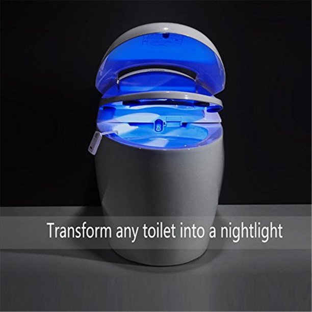 Toilet Night Light (2 Packs), 8-Color Led Motion Activated Toilet Seat Light, Fit Any Toilet Bowl, Toilet Bowl Light with Two Mode Motion Sensor LED Washroom Night Light, I5232
