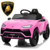Segmart Pink 12 V Lamborghini Car Powered Ride-On with Remote Control, L