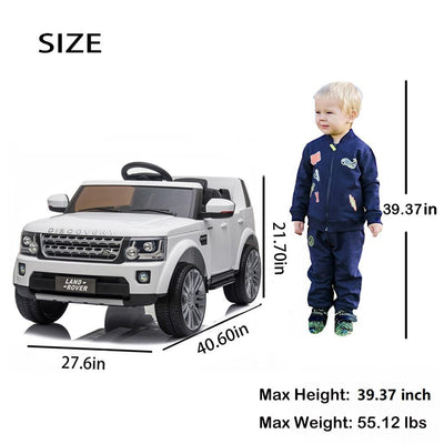 Segmart®Official Licensed Red Land Rover Kids Cars 12v Kids Toys With R/c Parental Remote