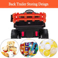 Segmart® 12v Kids Ride On Orange Truck Kids Cars