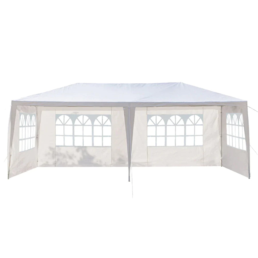 SEGMART 10 x 20 Canopy Tent with 4 Removable SideWalls for Patio Garden, Sunshade Outdoor Gazebo BBQ Shelter Pavilion, for Party Wedding Catering Gazebo Garden Beach Camping Patio, White, SS1096