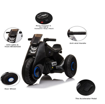 Segmart® Red 6V/4.5Ah Dirt Bike for Boys and Girls, 3-7 Years Old