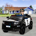 SEGMART Kids Police Ride On Car, 12V SUV Battery Operated Electric Cars w/ Parent Remote Control, Spring Suspension, S1755