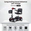 SEGMART Mobility Scooters, 4 Wheel Mobility Scooter, Motorized Electric Medical Carts for Adults, S09