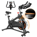 Clearance! Indoor Cycling Bike, Smooth Quiet Belt Drive Stationary Exercise Bike, Bike with LED Monitor/Adjustable Handlebar seat, for Home Cardio Gym Workout, I7864