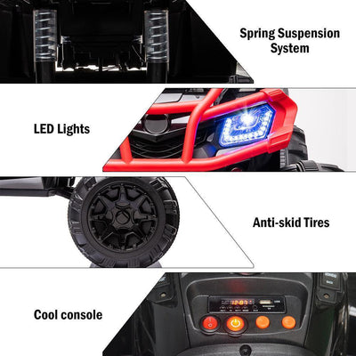 Segmart® Ride On Black Atv Kids Cars 12v Kids Toys