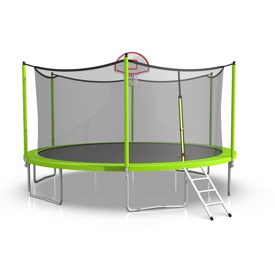16 ft. Trampoline & Enclosure Set equipped with the New Easy Assemble  Feature
