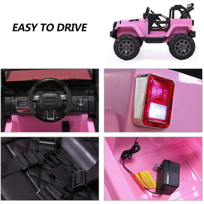 SEGMART 12V Kids Electric Ride On Cars with Remote Control, LED Lights, Q3