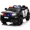 Battery Powered Police Ride on Toys, 12V Ride on Cars with Remote Control, L