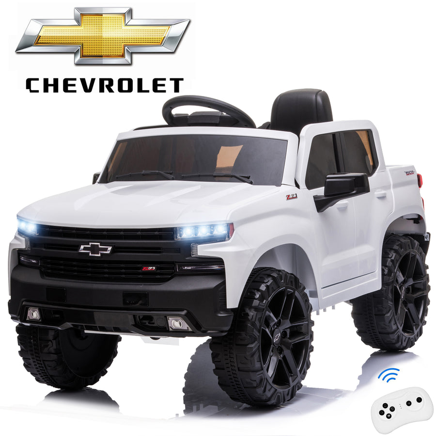 Official Licensed Chevrolet Ride On Car, 12V Power  Ride-On Truck Toy for Kids, Electric 4 Wheels Kids Toy w/Parent Remote Control, Foot Pedal, MP3 Player, 2 Speeds, Ages 1-5 Years, K1638
