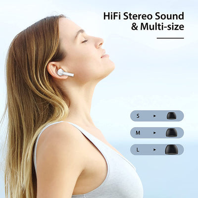 SEGMART Bluetooth 5.1 True Wireless Earbuds with 500mAh Charging Case, 25H Playtime, IPX7 Waterproof, Q04