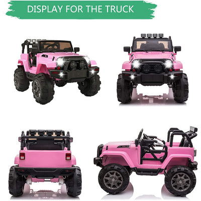 SEGMART 12V Kids Electric Ride On Cars with Remote Control, LED Lights, Q3