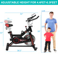 SEGMART Indoor Cycling Bikes, Exercise Bikes Stationary w/ LED Display Monitors, Cup Holder, Belt Drive, Q07