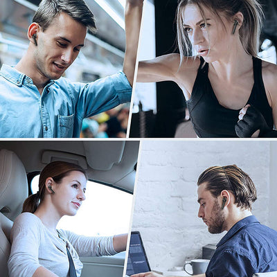 SEGMART Bluetooth 5.1 True Wireless Earbuds with 500mAh Charging Case, 25H Playtime, IPX7 Waterproof, Q04