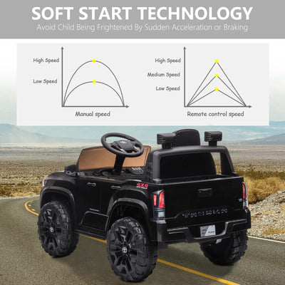 Licensed Toyota Tacoma Kids Ride on Toys, 12V Battery Powered Electric Car for Boys Girls w/ Remote Control, LED Lights, MP3 Player