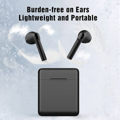 SEGMART Bluetooth 5.1 True Wireless Earbuds with 500mAh Charging Case, 25H Playtime, IPX7 Waterproof, Q04