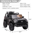 Licensed Toyota Tacoma Kids Ride on Toys, 12V Battery Powered Electric Car for Boys Girls w/ Remote Control, LED Lights, MP3 Player