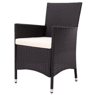 Patio Dining Set Seats 6, 7 Piece Outdoor Patio Furniture Set with Glass Dining Table, All-Weather, For Backyard, Porch, Garden, Poolside, L2183