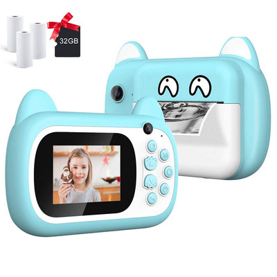 Camera Toy for Kid, SEGMART 1080P Instant Print Cameras for 3-8 Years Old, 32GB Creative Kid Selfie Mini Camera w/ Print Paper, Digital Video Camera Toy Christmas Gifts for Boys Girls, LL485