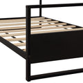 36.6 Inch SEGMART Twin Bed Frame with Headboard and Footboard, Full Bed Foundation w/10 Metal Legs, Noise-Free/ No Box Spring Needed, Easy assembly, for Dorm, School, Child Room, 300lbs, S1856
