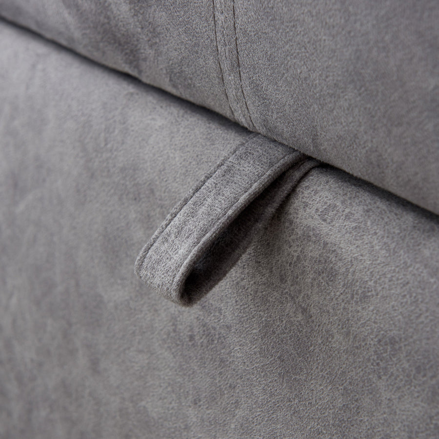 Segmart® Sectional Sofa Grey Fabric