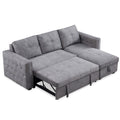 Segmart Sectional Sofa, Grey Fabric