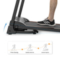 Treadmill with Incline, Folding Electric Treadmill for Home, Electric Motorized Running Machine with Display and Cup Holder, Jogging Exercise Equipment with 12 Preset Programs,LLL2302