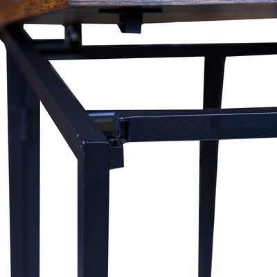 Large Computer Desk, L-Shaped Computer Desk with 2-Tier Storage Shelves, Modern Design PC Laptop Computer Study Desk with Footrest, Durable Large computer desk for Home Office Studio, Brown, S9028